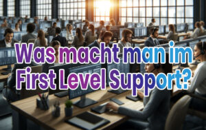 Was macht man im First Level Support?