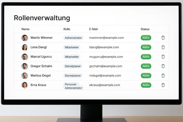 Arbeitszeiterfassung Zugriffsrechte