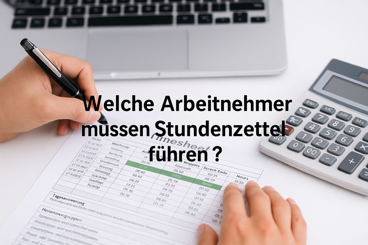 Welche Arbeitnehmer müssen Stundenzettel führen