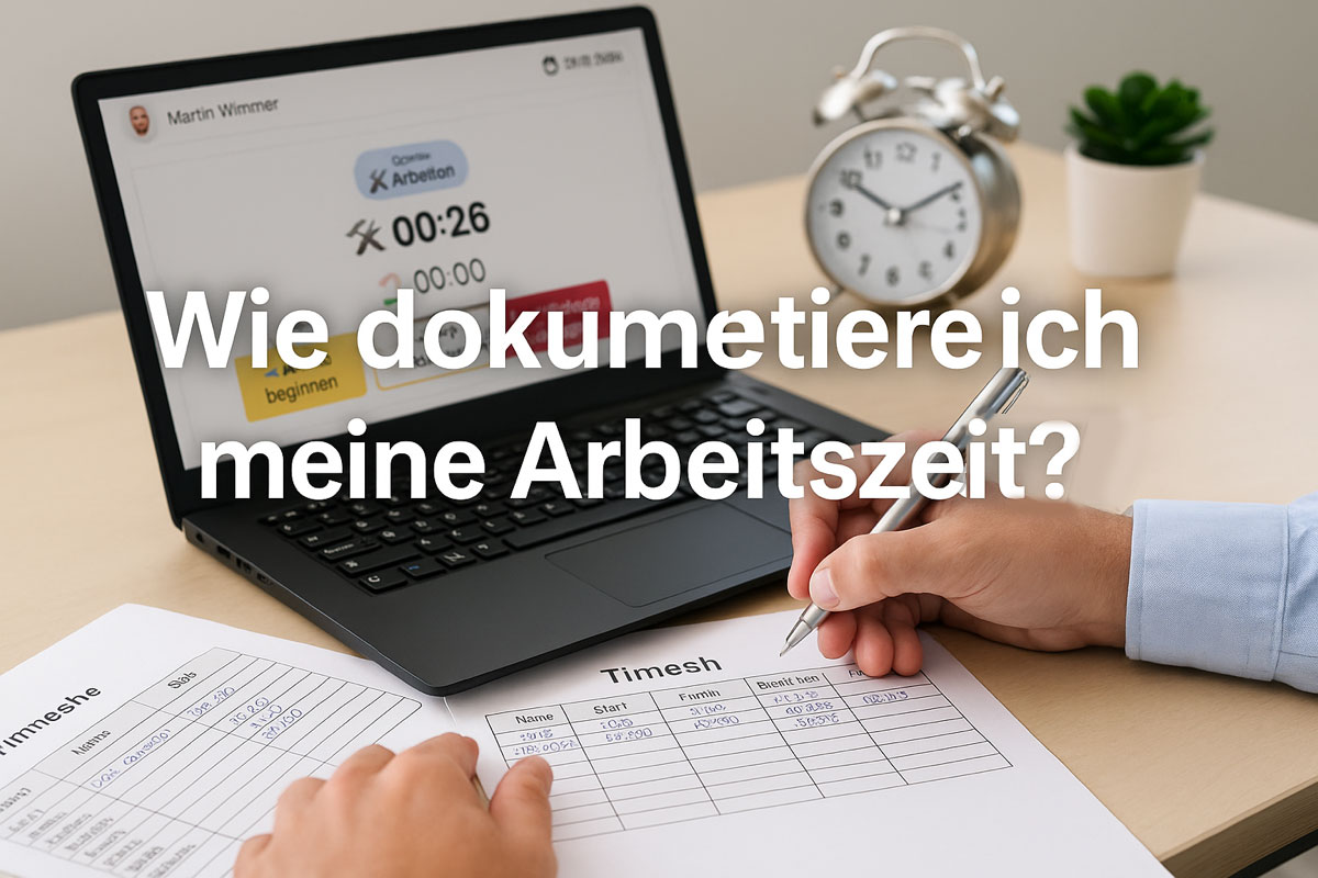 Wie dokumentiere ich meine Arbeitszeit