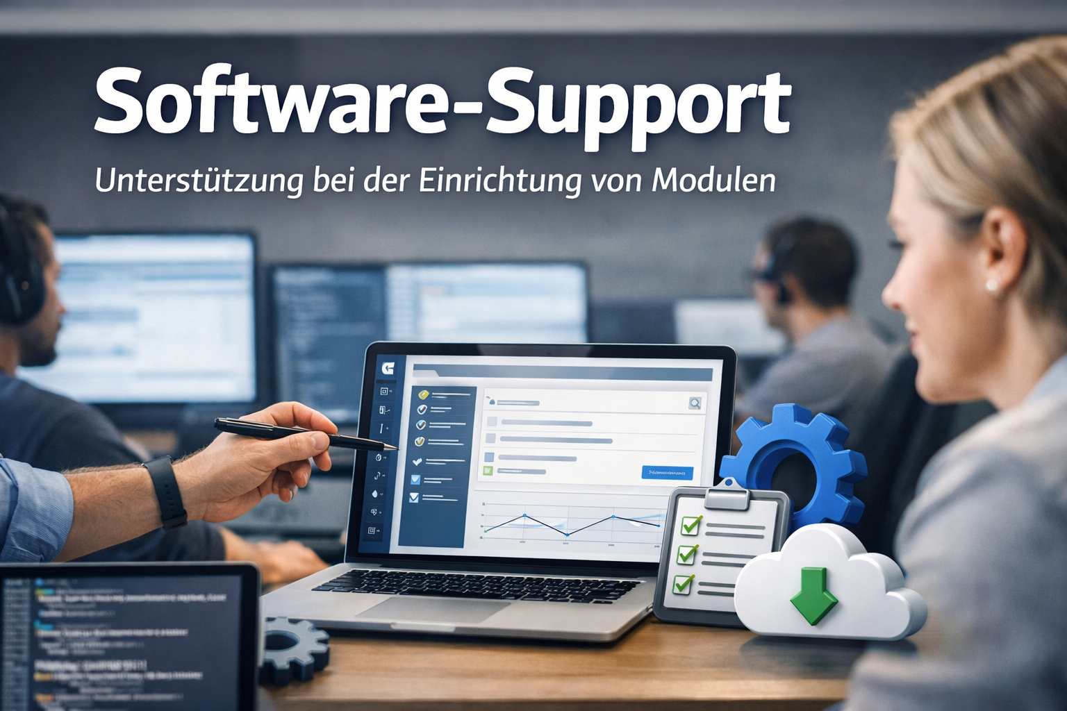 Software Support Einrichtung von Modulen