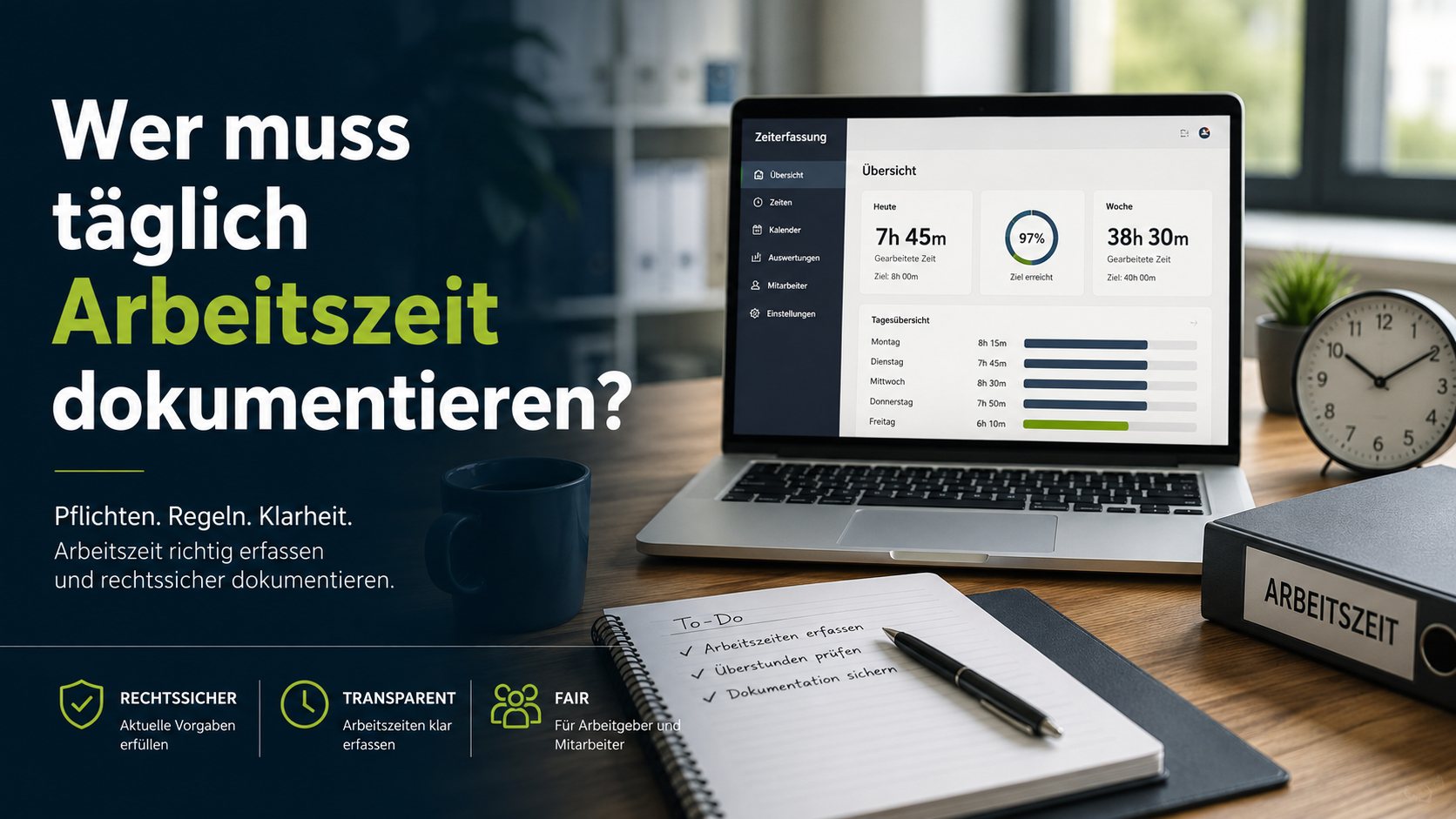 Wer muss täglich Arbeitszeit dokumentieren